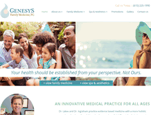Tablet Screenshot of genesysfamilymedicine.com